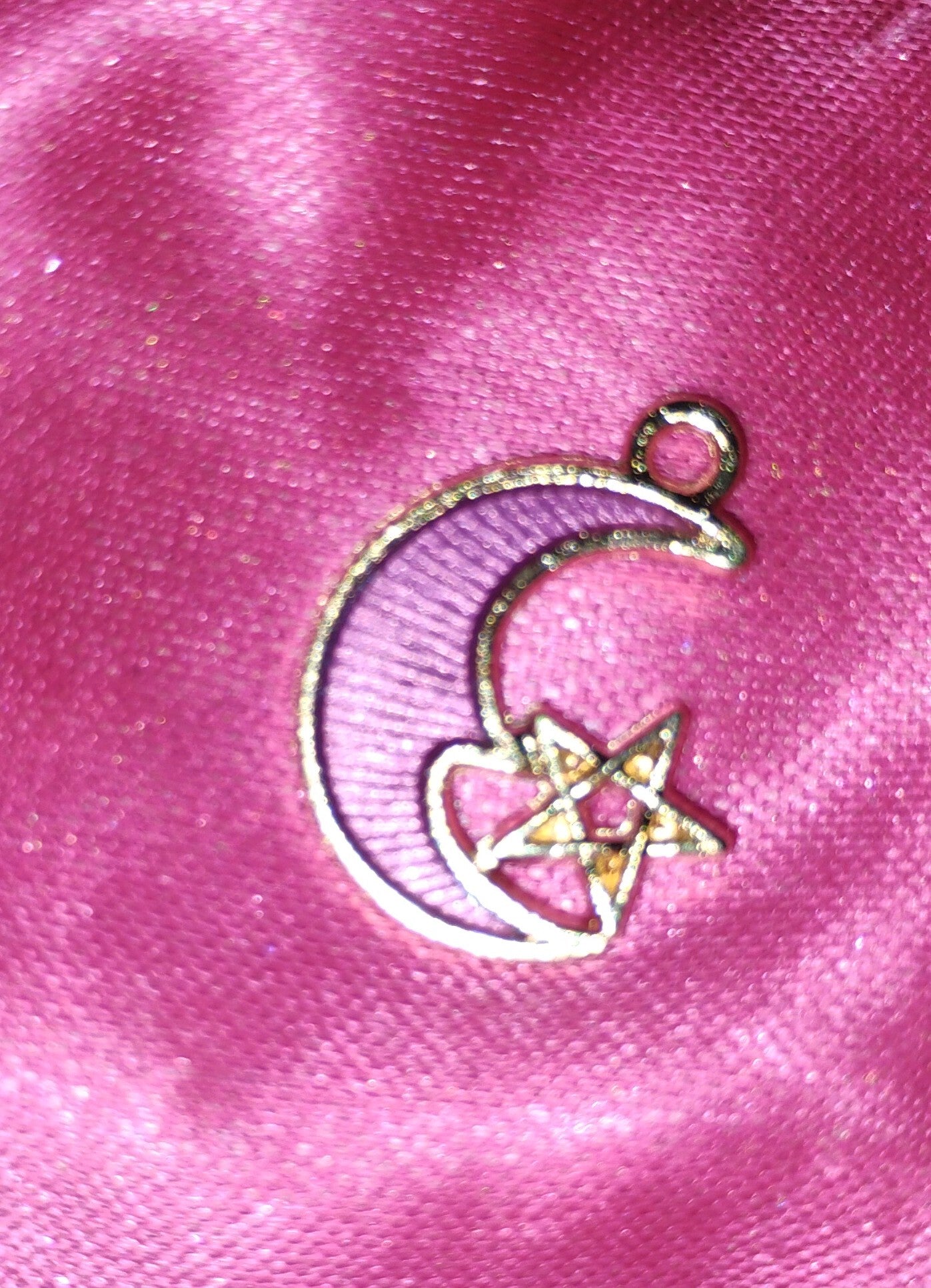 Pink moon charm